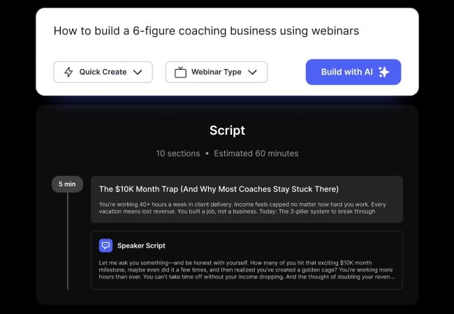 AI script generator