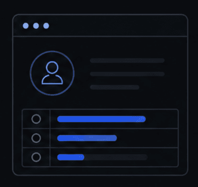 A CRM lead record with contact details and scored activity