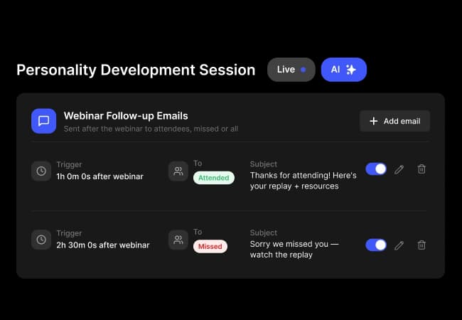 AI email sequences