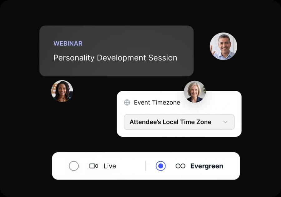 Automate evergreen webinar funnel