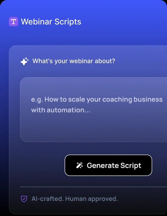 Webinar Script