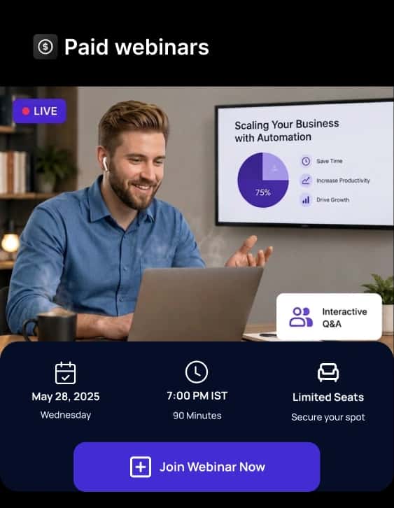 Paid Webinar
