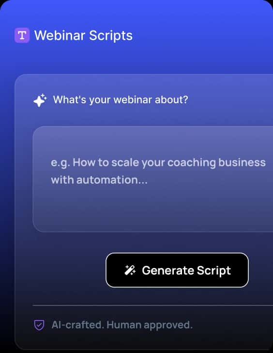 Webinar Script
