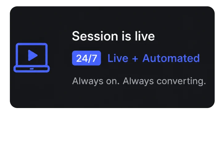 Live, automated, evergreen webinars