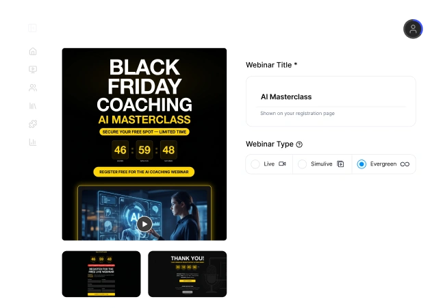 AI landing page builder