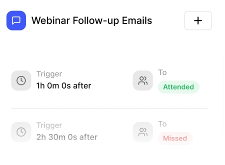 Replay Pages and Automated Follow-Up