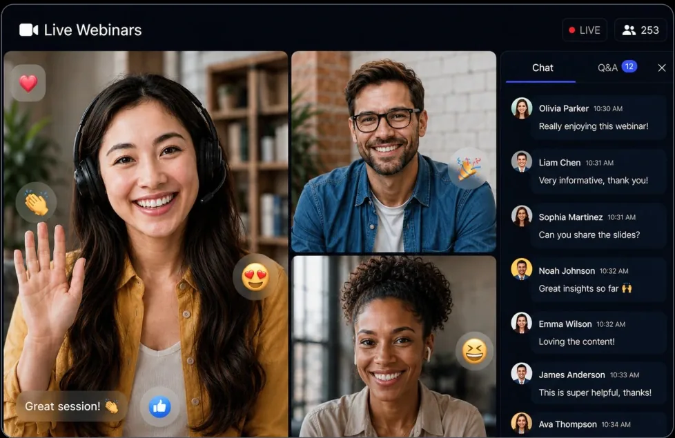 Engage your audience live