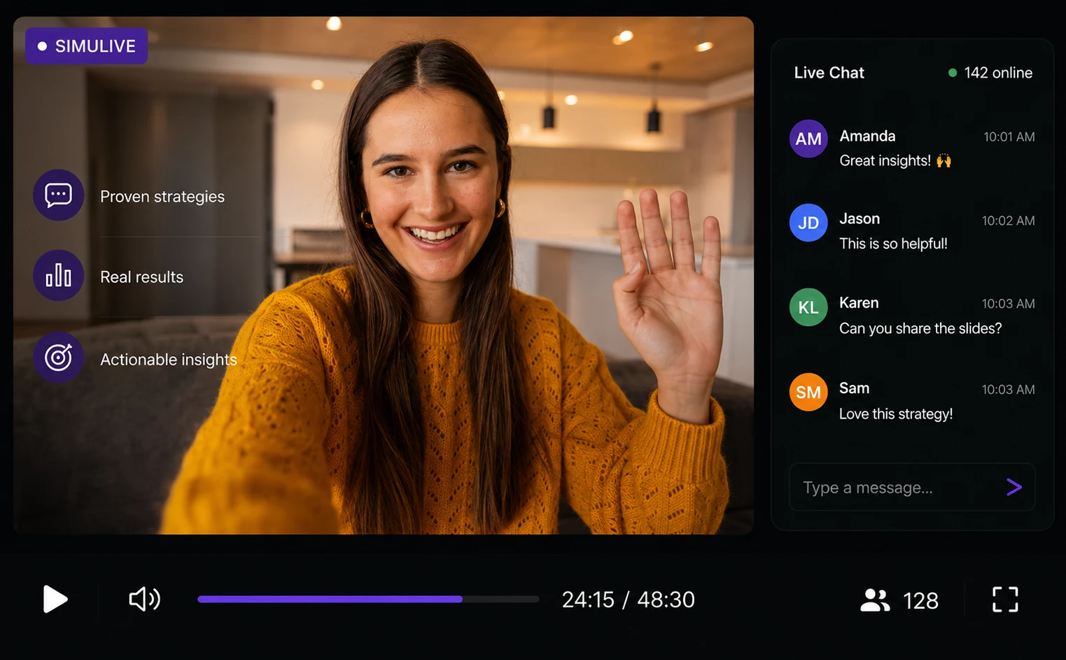 Simulive Webinars