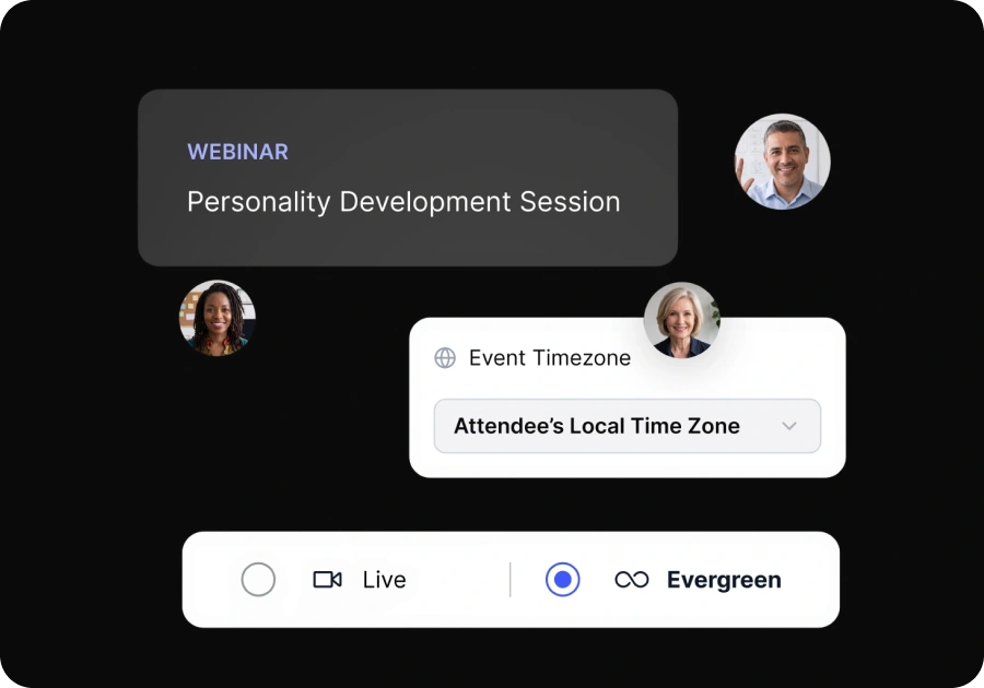 Automate evergreen webinar funnel