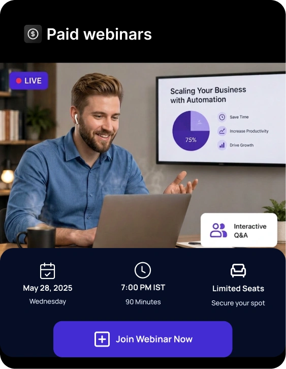 Paid Webinar