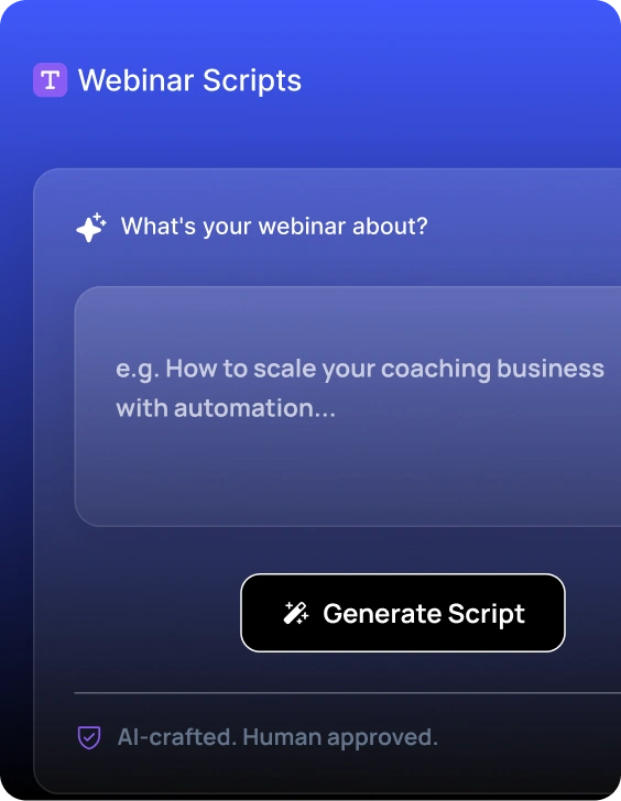 Webinar Script