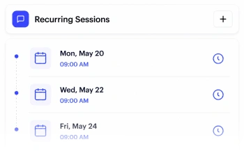 Recurring Sessions