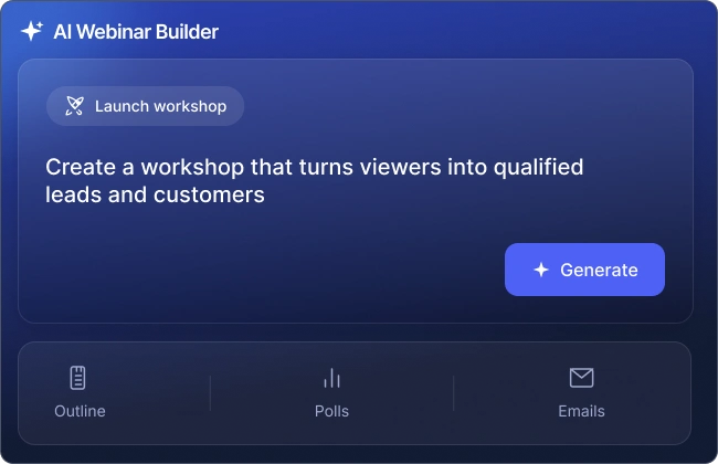 EasyWebinar AI Builder