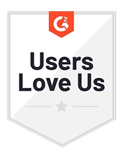G2 Users Love Us badge