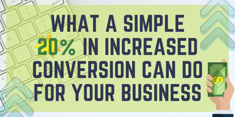 How A Simple 20 in Increased Conversion Can Help Your Business